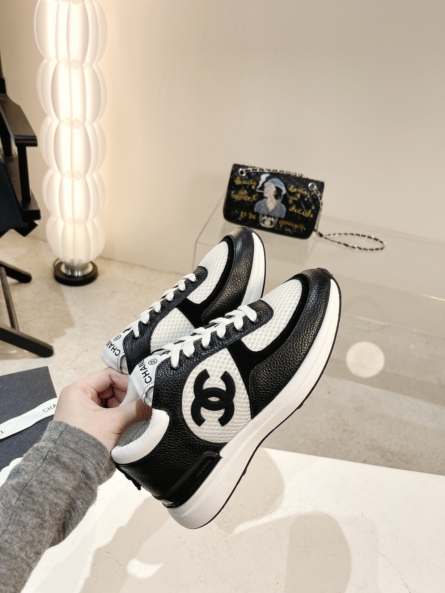 Women C*hanel Top Sneaker
