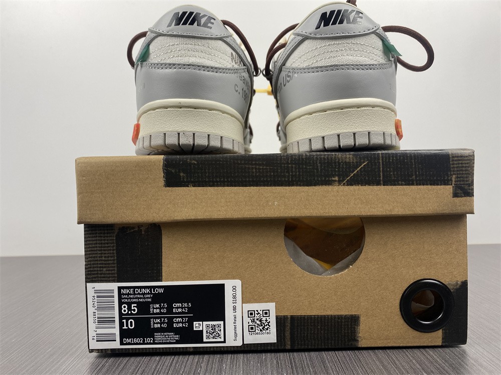 from O*ff-W*hite x Nike Dunk Low