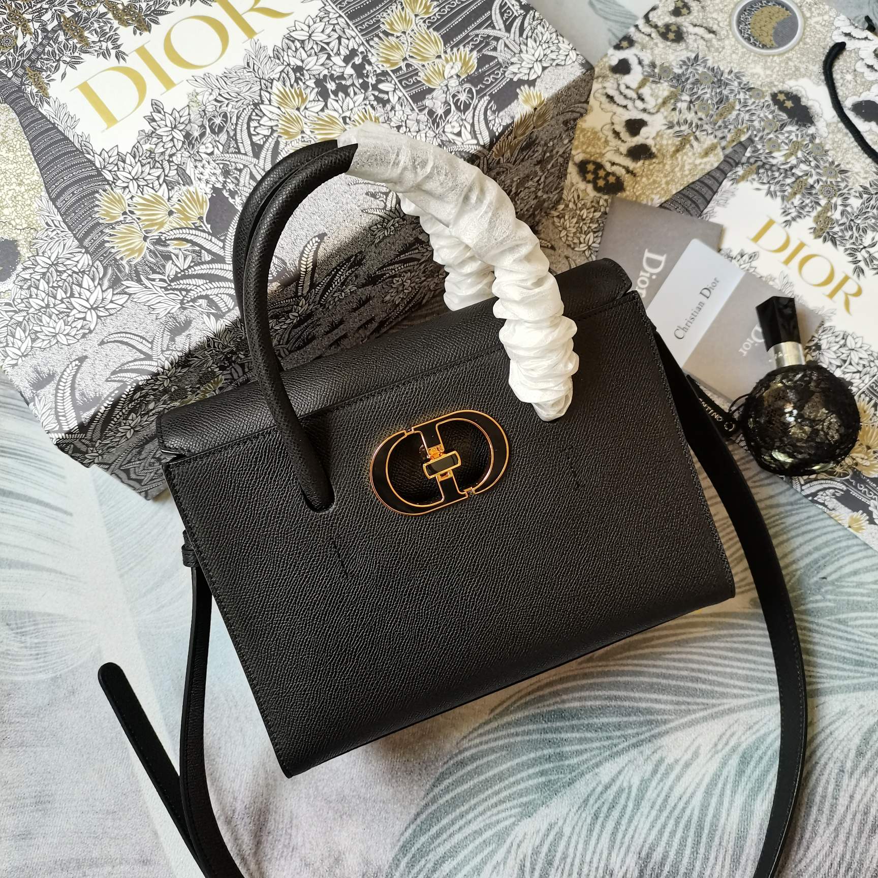 D*ior Bag Top Quality 25*19*12CM