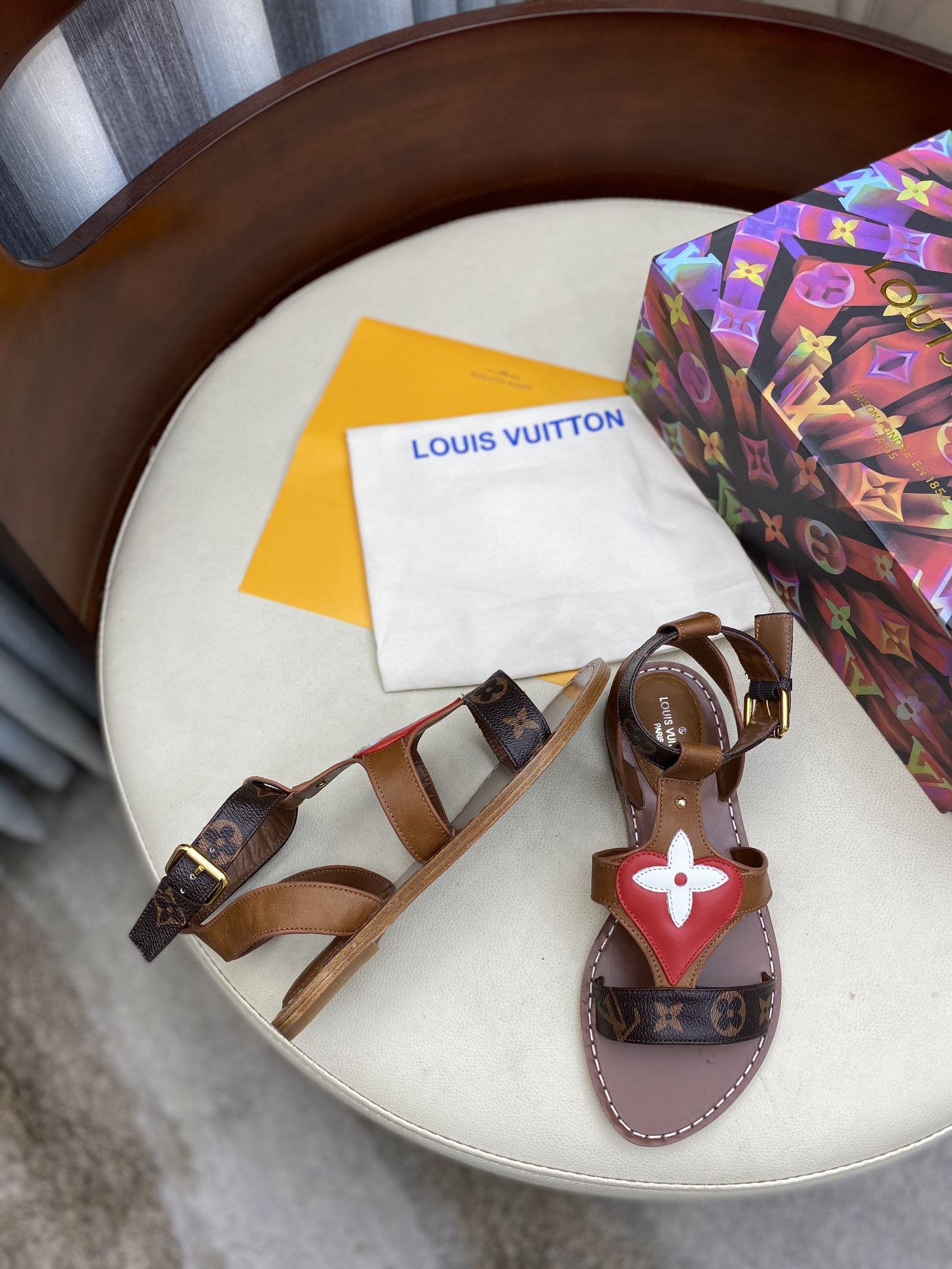 Women L*ouis V*uitton Top Slippers