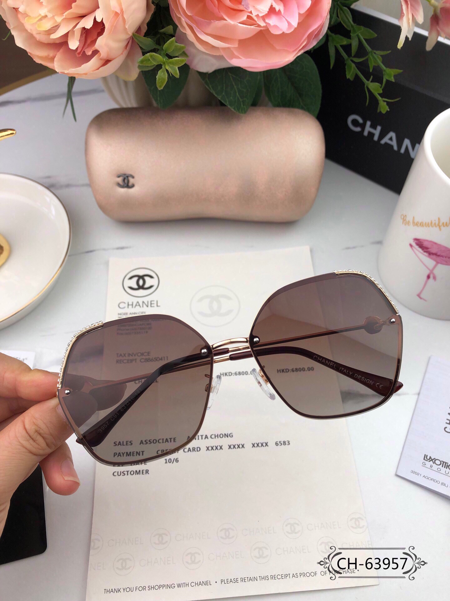 C*hanel Glasses Top