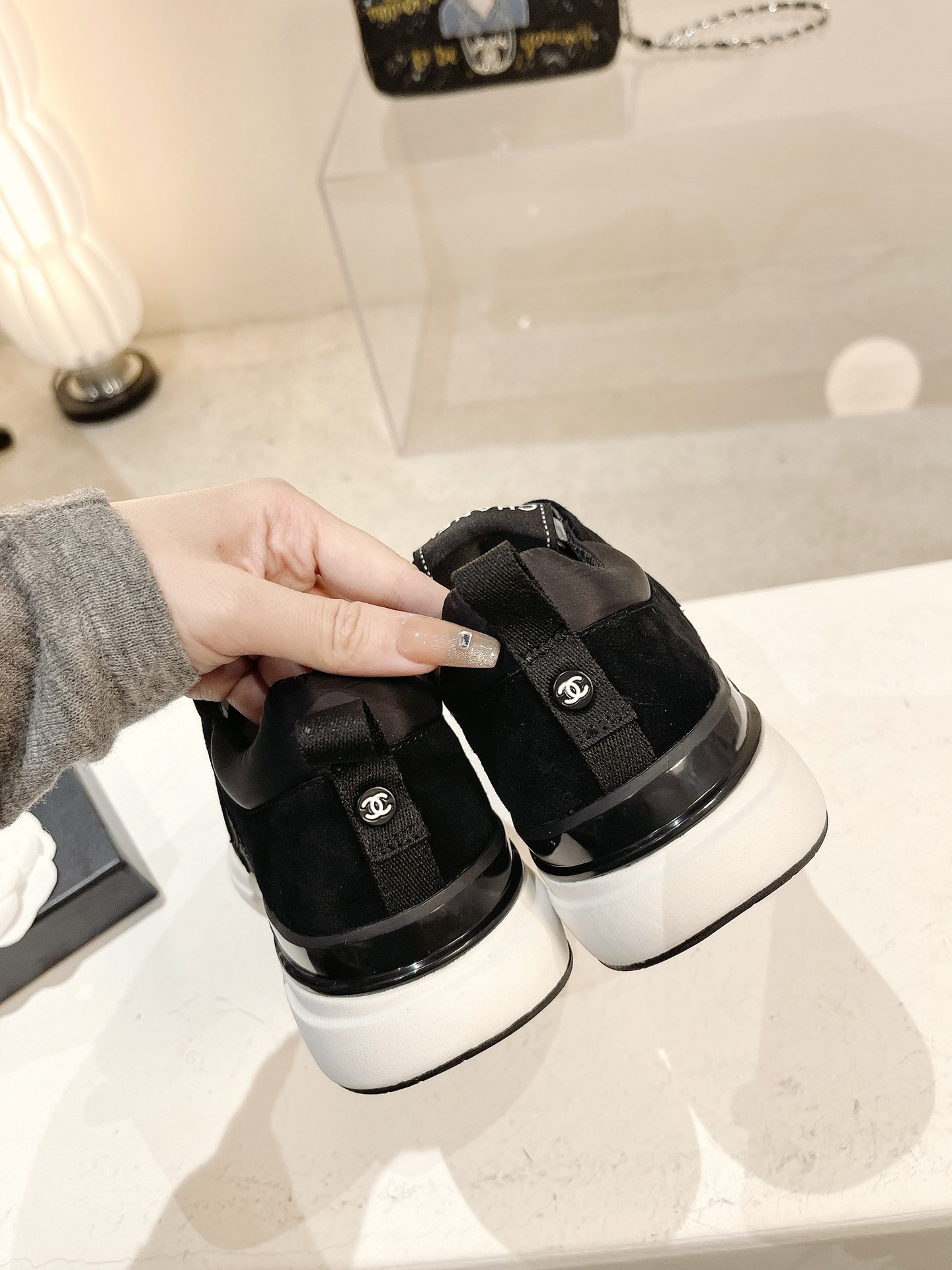 Women C*hanel Top Sneaker