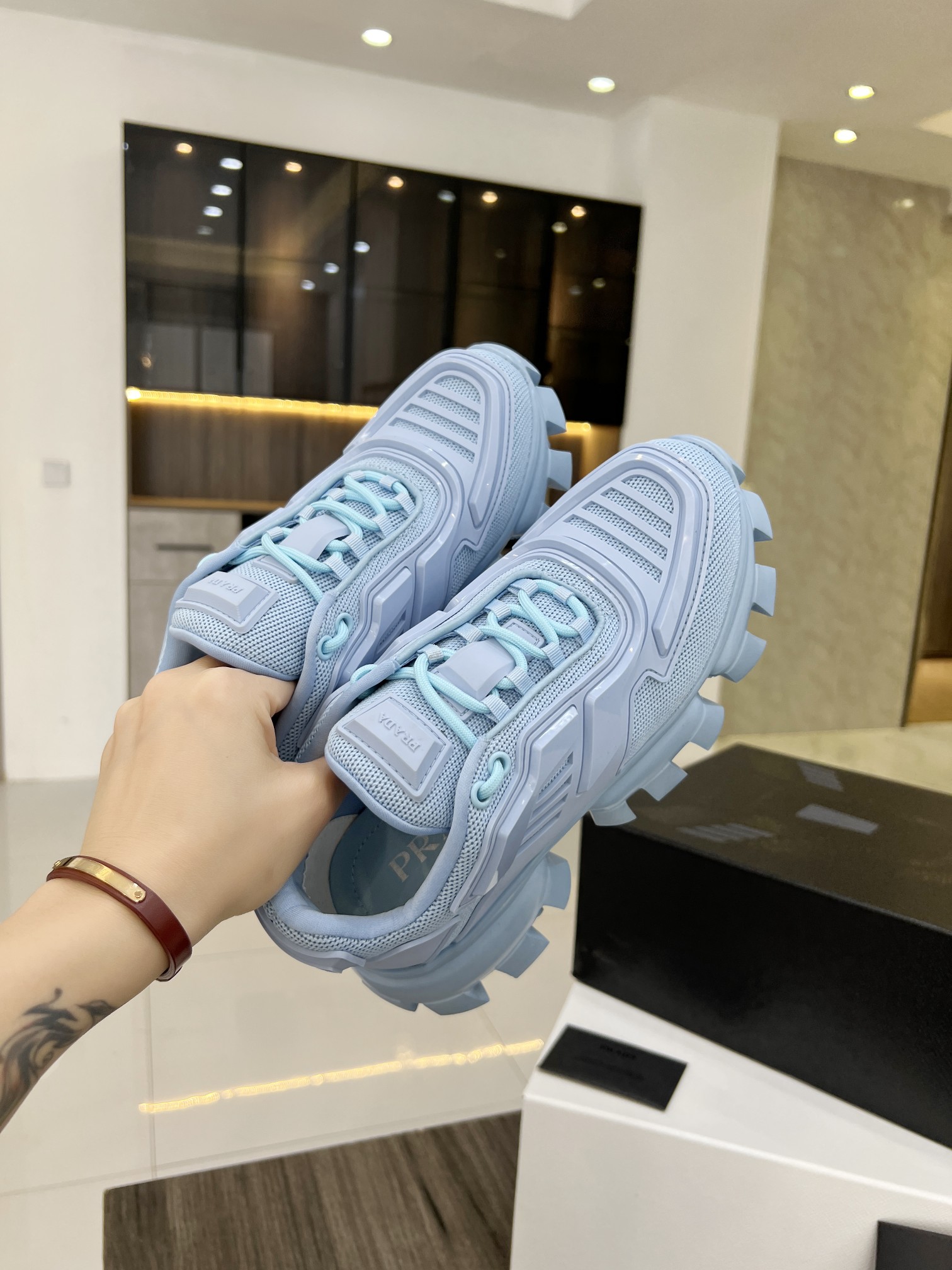 Men Women P*rada Top Sneaker