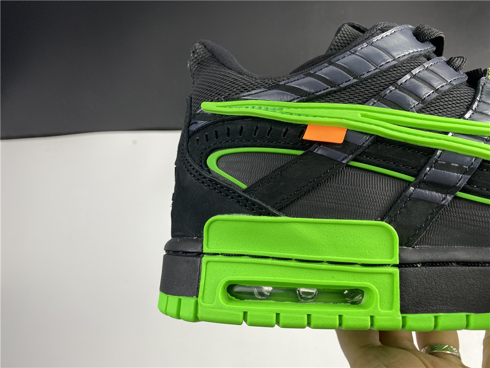from OFF-WHITE x Nike Air Rubber Dunk “Green Strike” CU6015-001