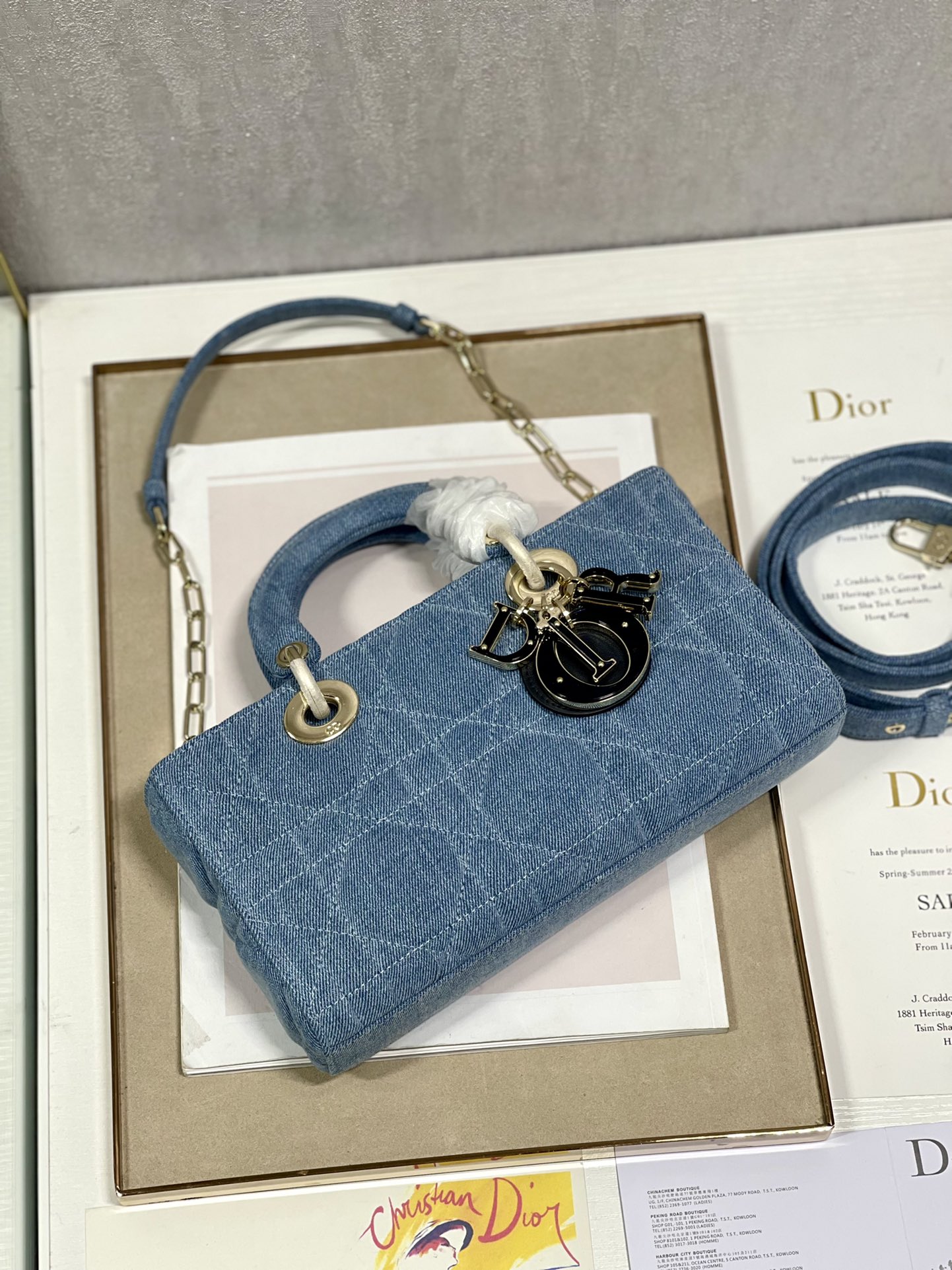 D*ior Bag Top Quality 26*6*14cm