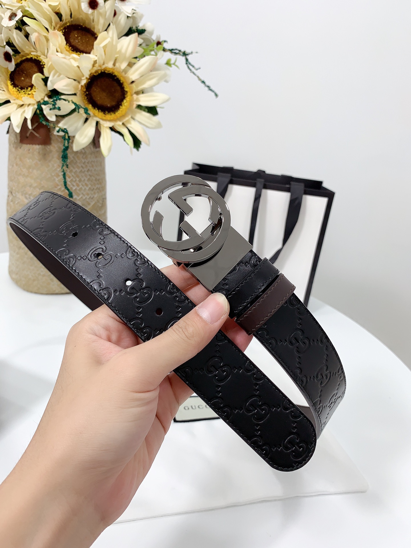G*ucci Belts Top Quality 37MM