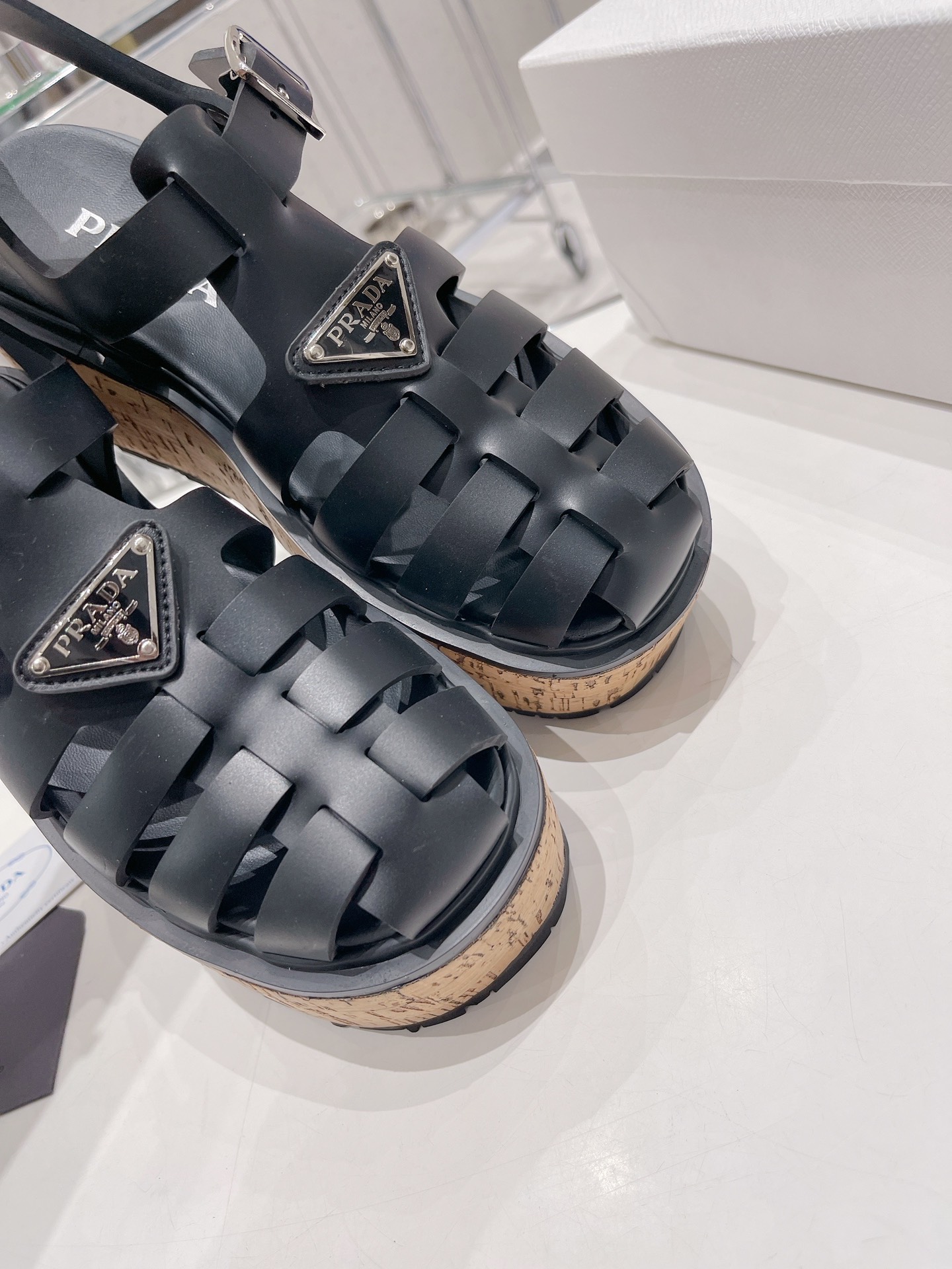 Women P*rada Top Quality Sandals