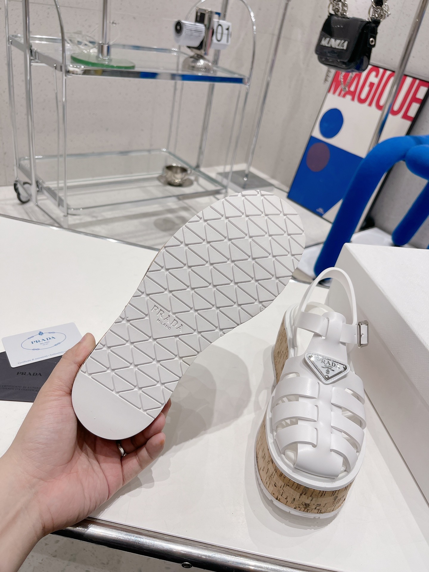 Women P*rada Top Quality Sandals