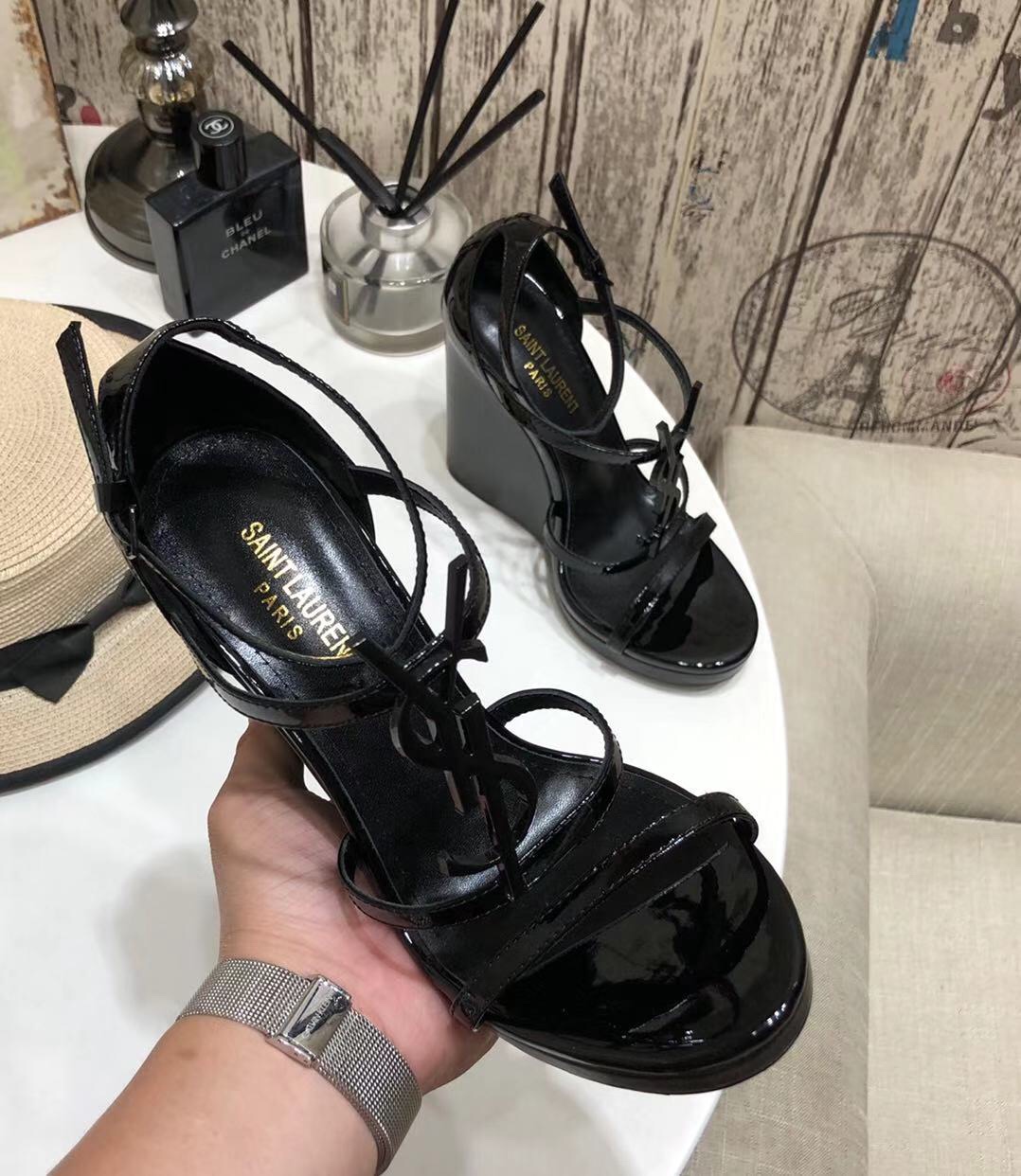 Women Y*SL Top Pumps 10.5CM