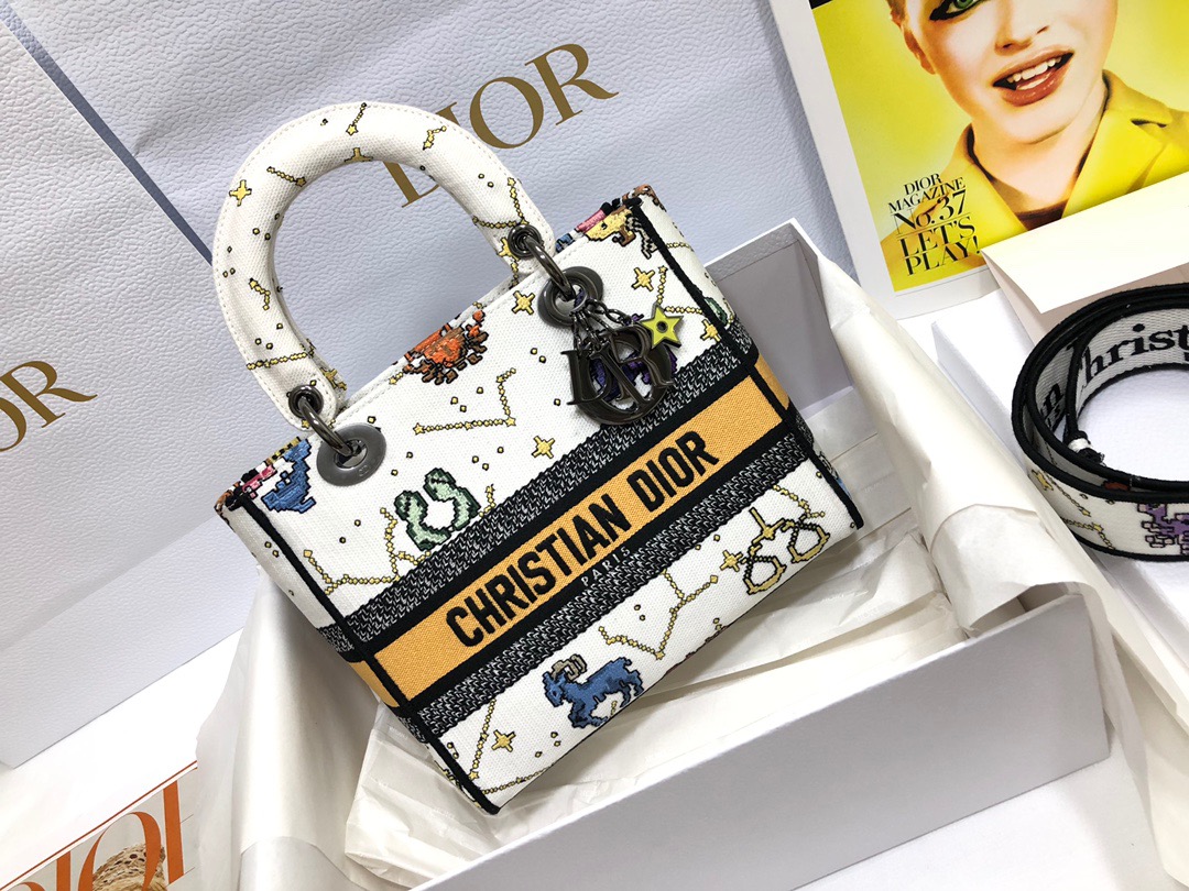 D*ior Lady D-Lite handbag Top Quality 24*11*20cm