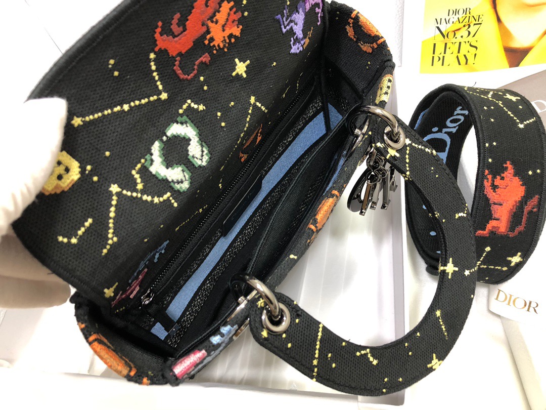 D*ior Lady D-Lite handbag Top Quality 24*11*20cm
