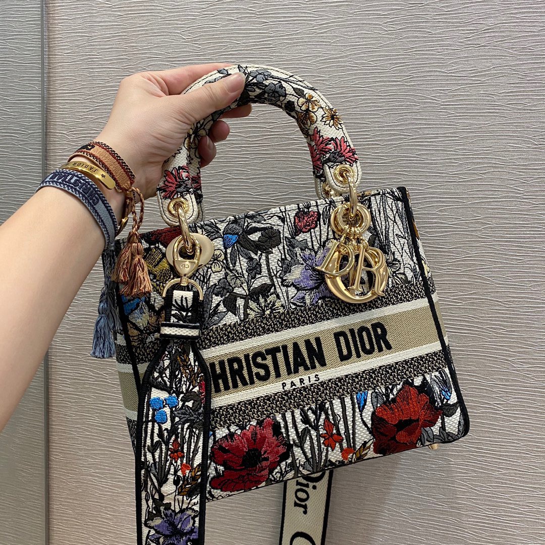 D*ior Lady D-Lite handbag Top Quality 24*11*20cm