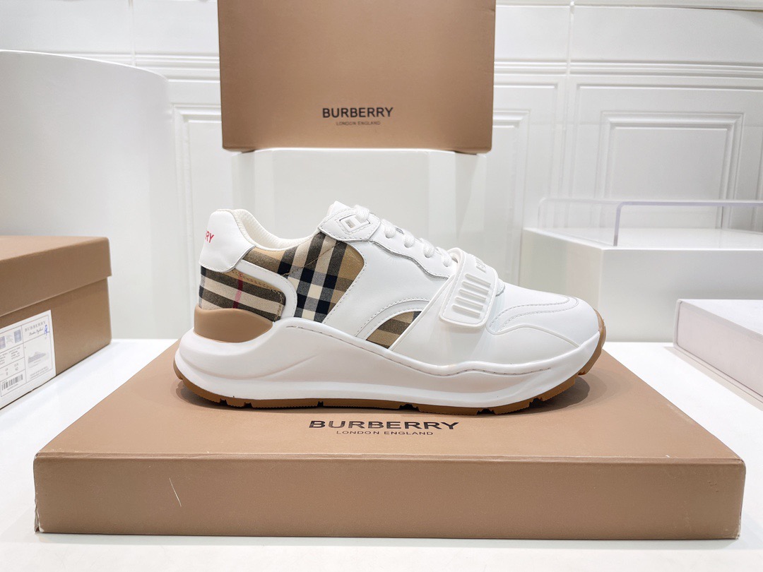 Men Women B*urberry vintage Top Sneakers