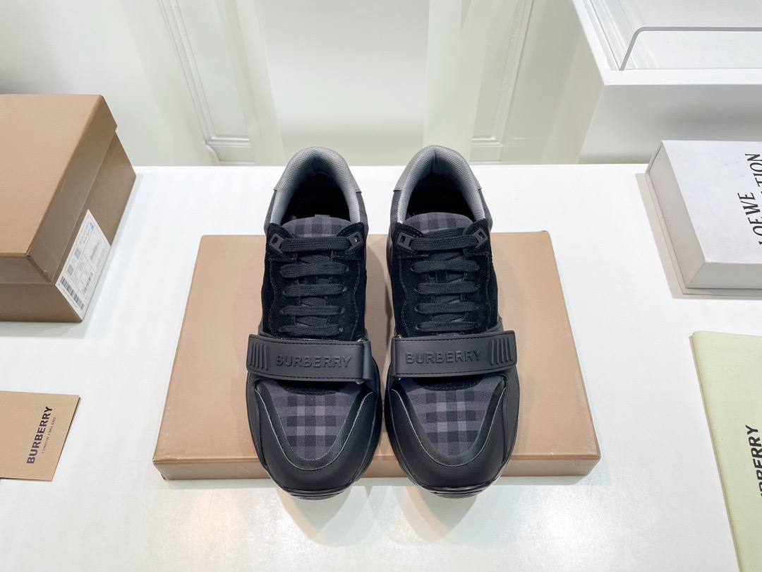 Men Women B*urberry Top Sneakers