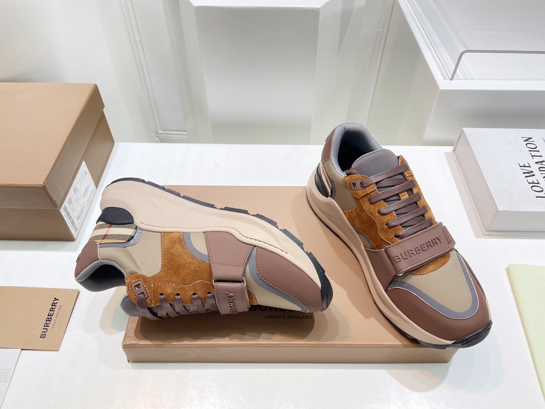 Men Women B*urberry Top Sneakers