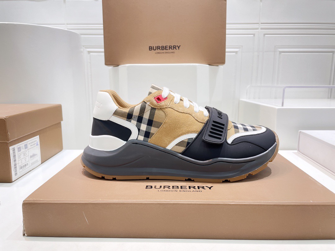 Men Women B*urberry vintage Top Sneakers