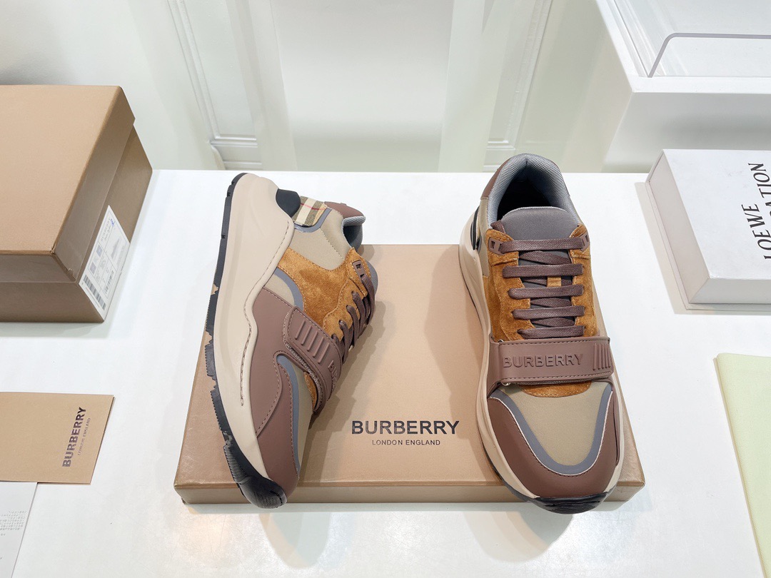 Men Women B*urberry Top Sneakers