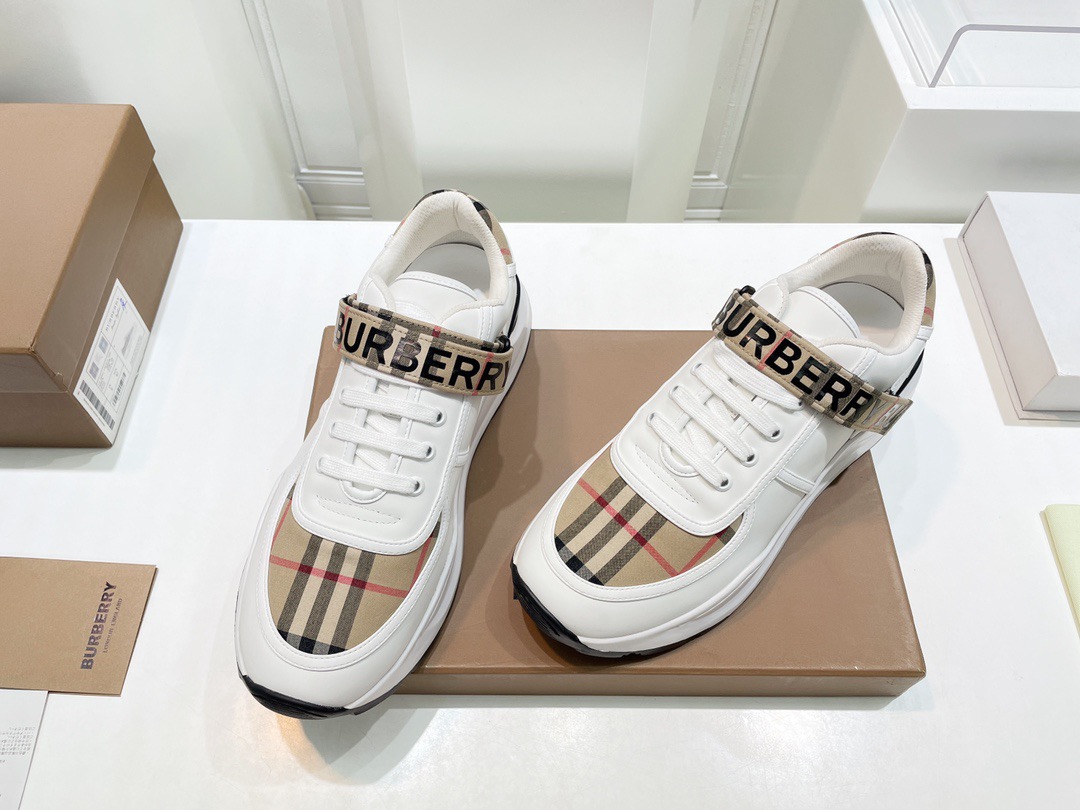 Men Women B*urberry vintage Top Sneakers