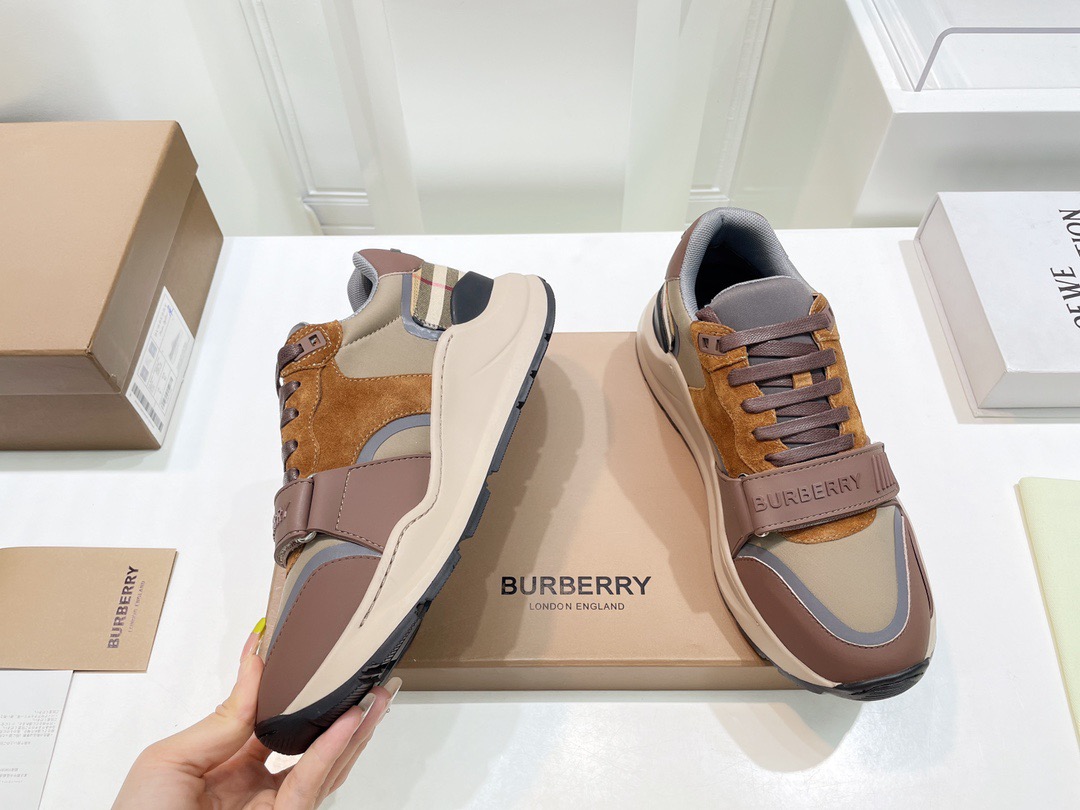 Men Women B*urberry Top Sneakers