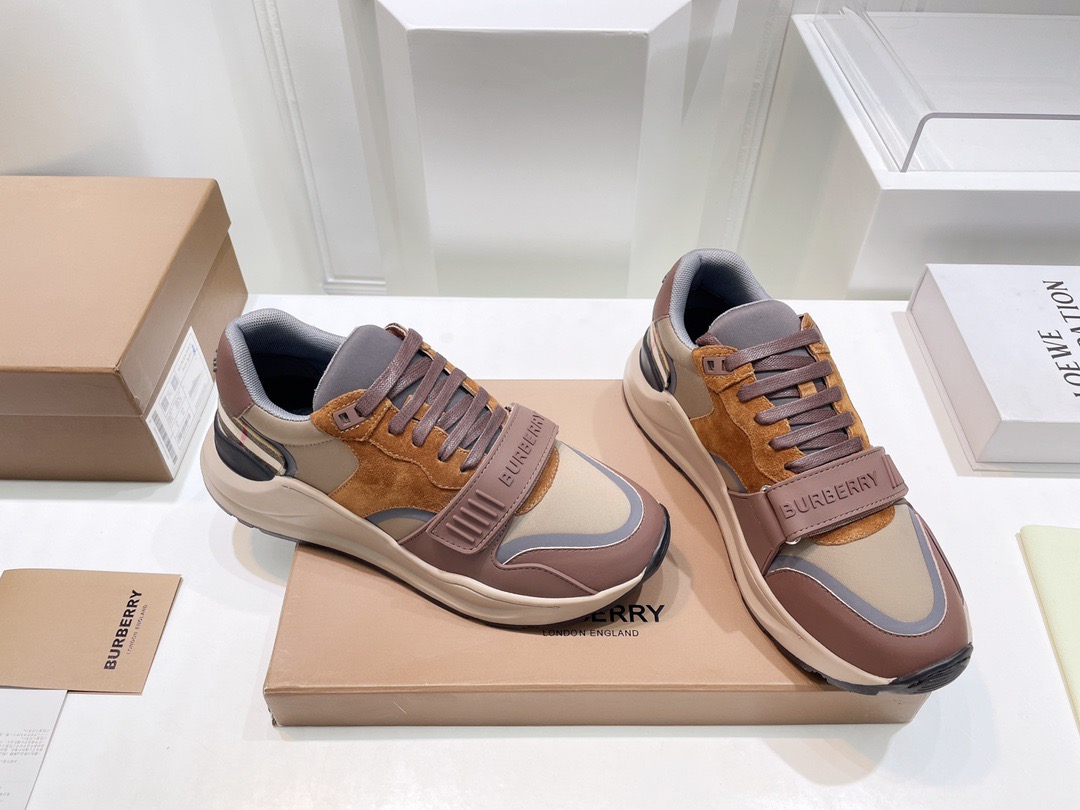 Men Women B*urberry Top Sneakers