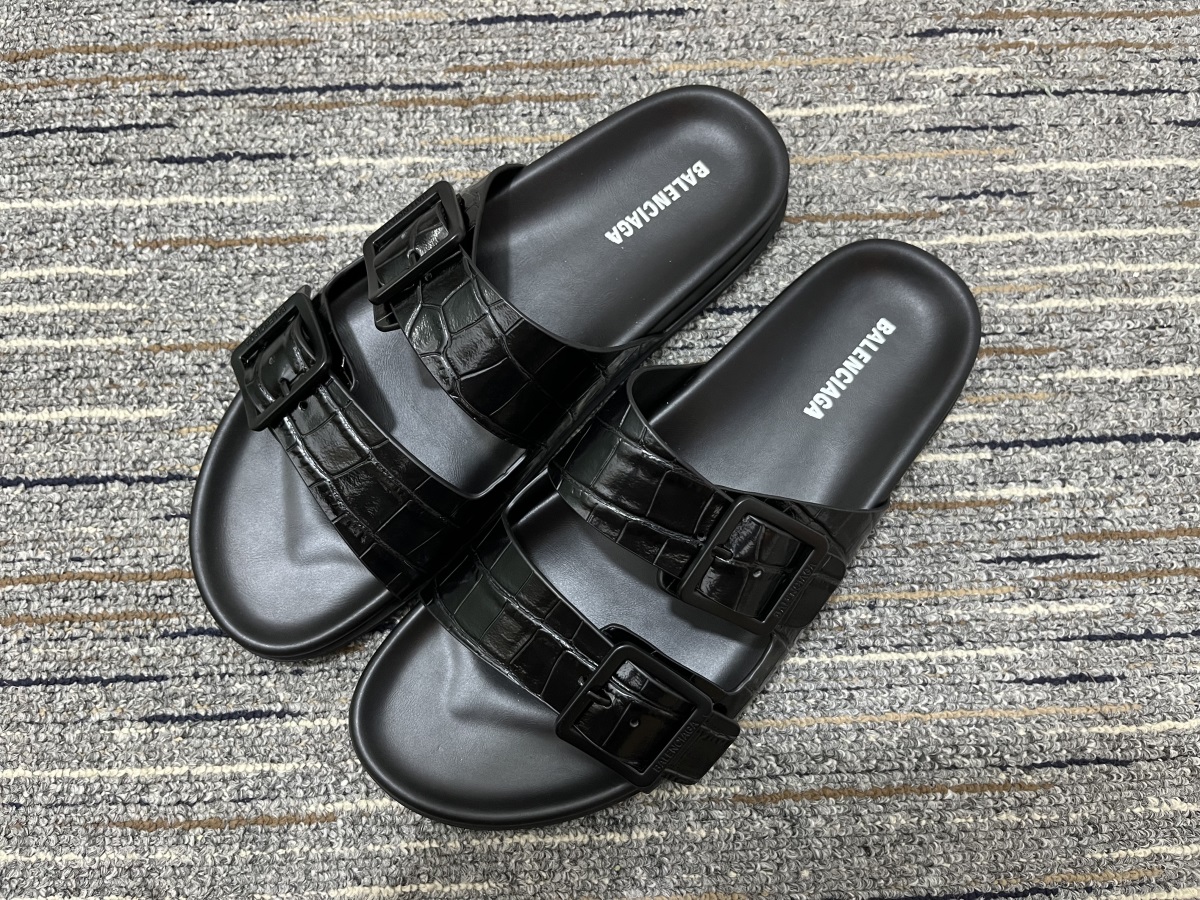 Men B*alenciaga Top Slippers