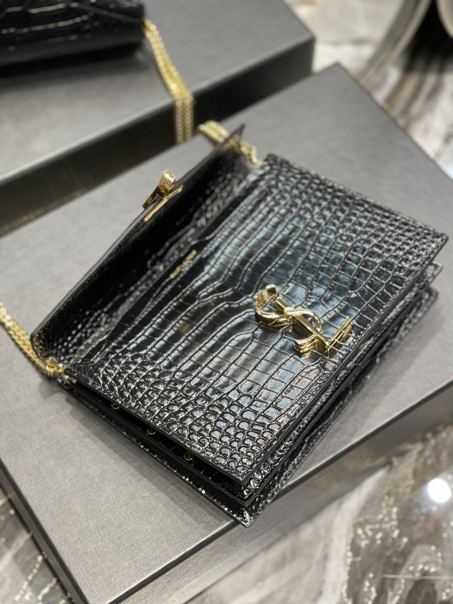 Y*SL Top Bag 22*16.5*5.5cm