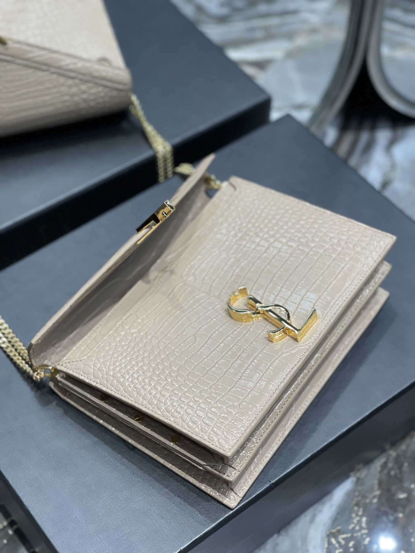 Y*SL Top Bag 22*16.5*5.5cm