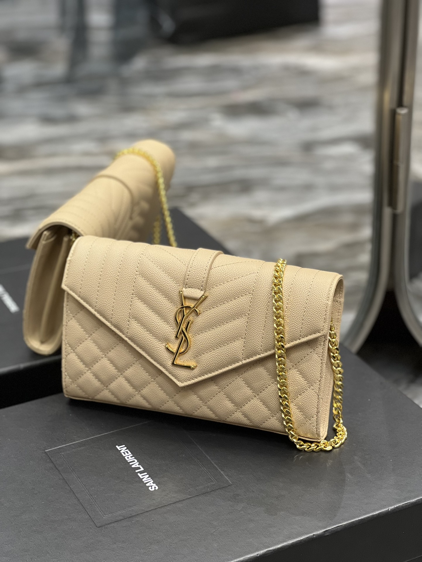 Y*SL Bag Top Quality 22.5*14*4CM