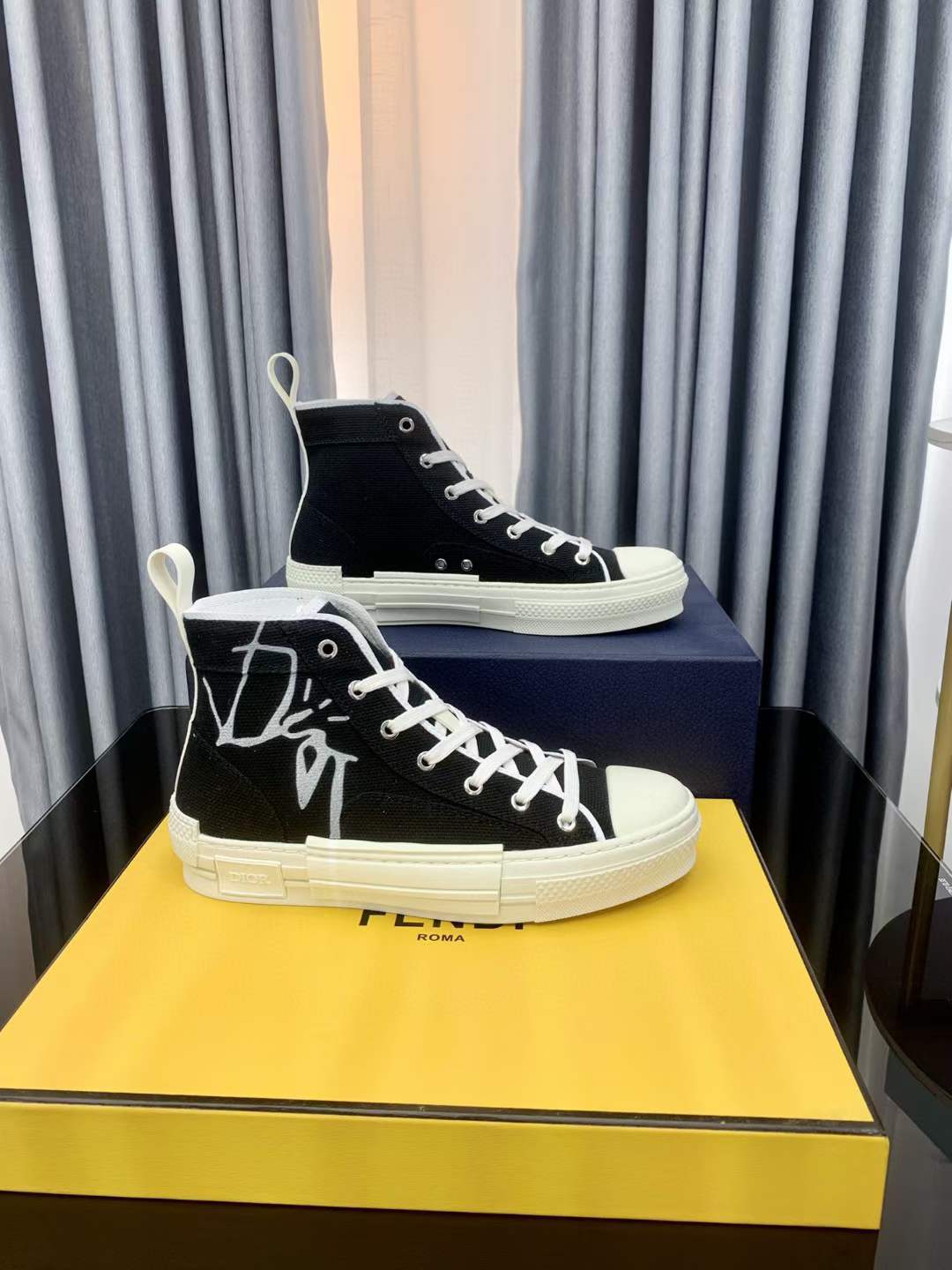 Men Women D*ior Top Sneakers