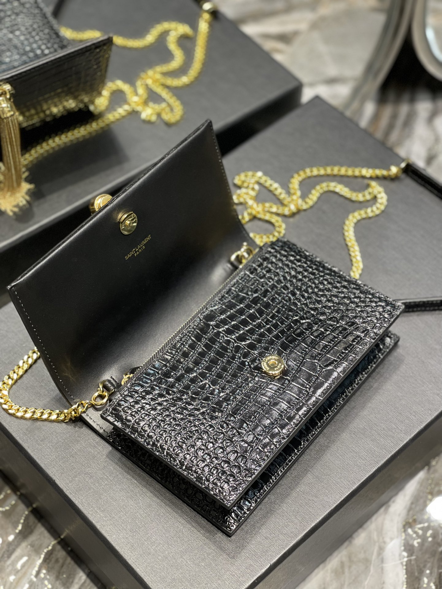 Y*SL Bag Top Quality 19*12.5*4CM