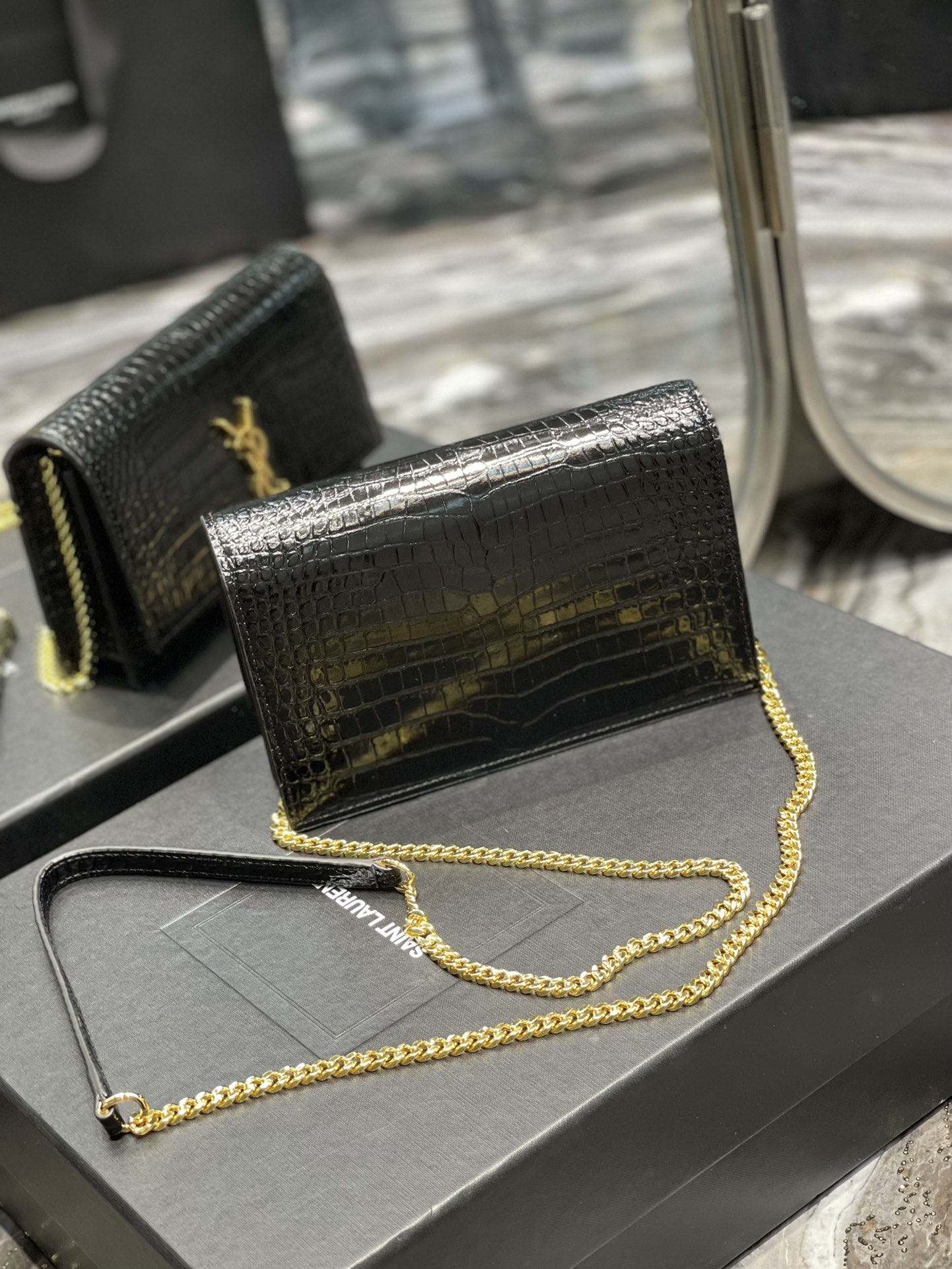 Y*SL Bag Top Quality 19*12.5*4CM