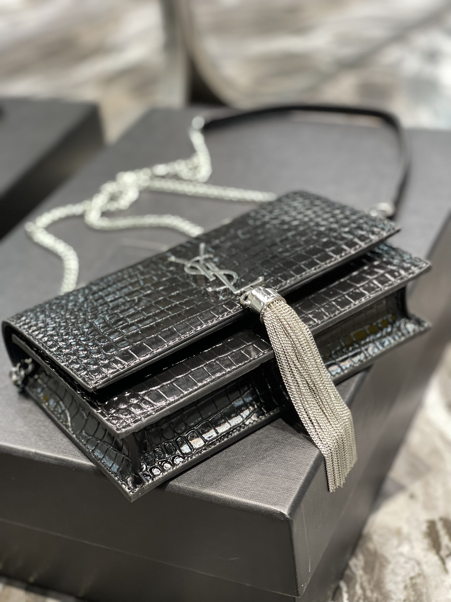 Y*SL Bag Top Quality 19*12.5*4CM