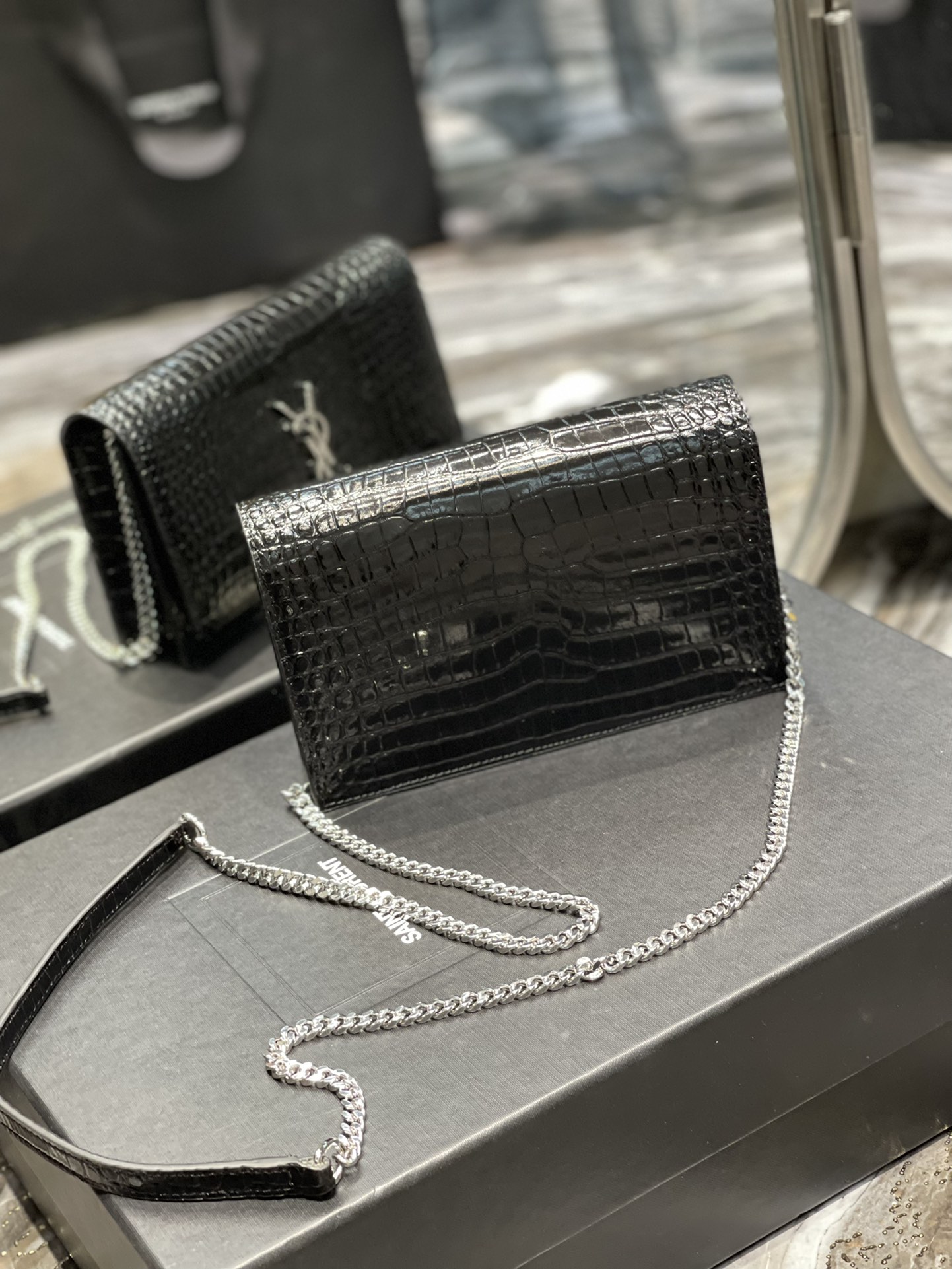 Y*SL Bag Top Quality 19*12.5*4CM