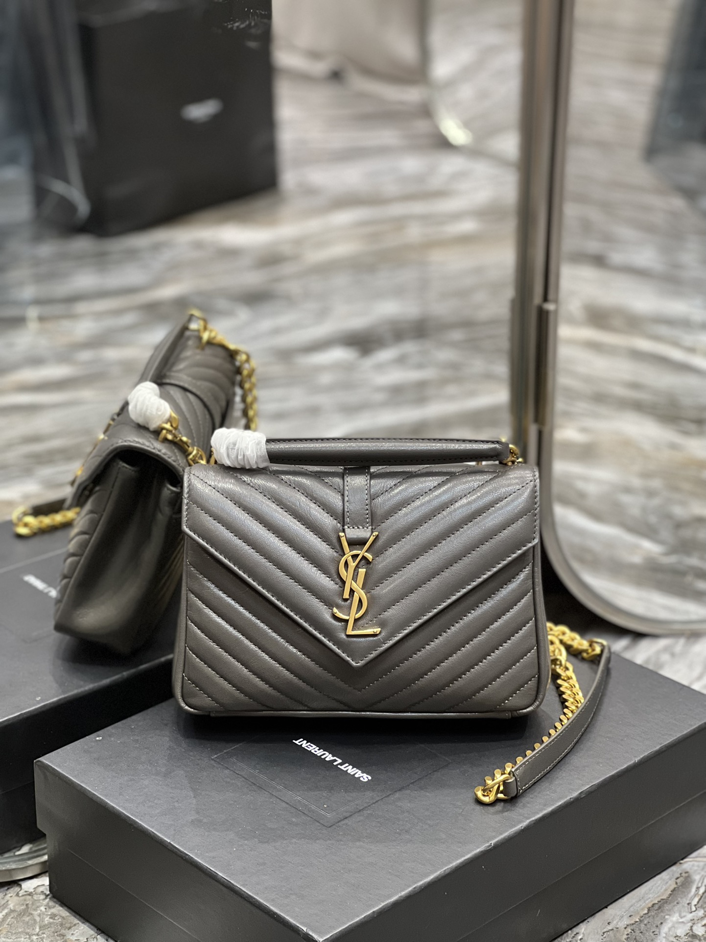 Y*SL Bag Top Quality 24*17*6CM