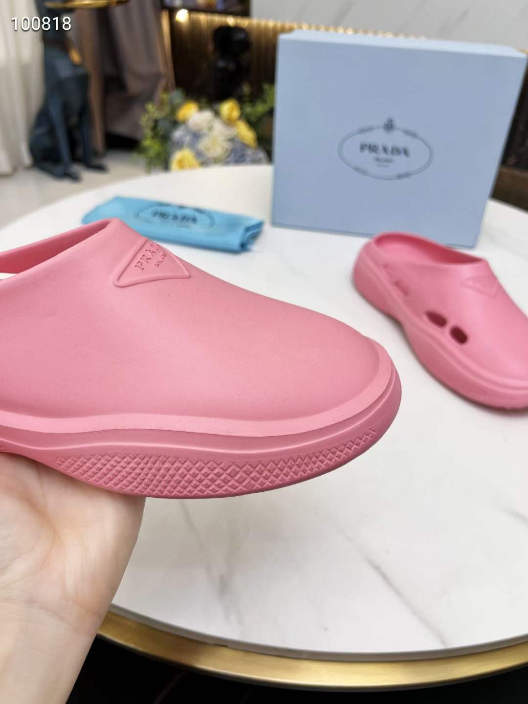 Men Women P*rada Top Slippers ( )