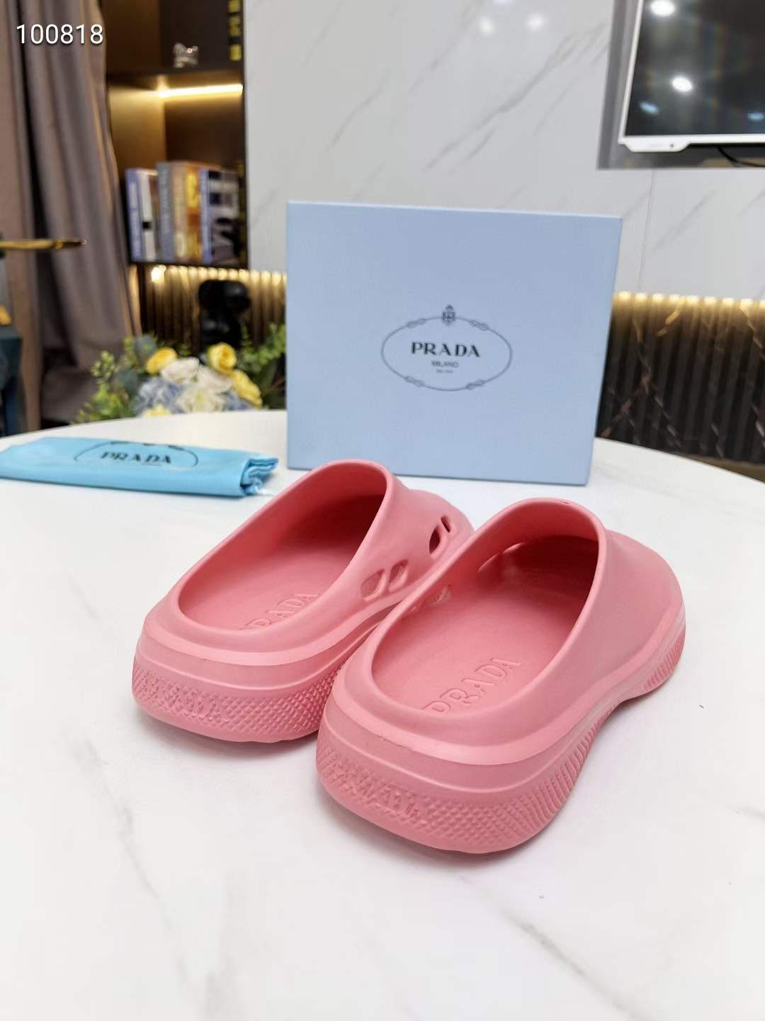 Men Women P*rada Top Slippers ( )