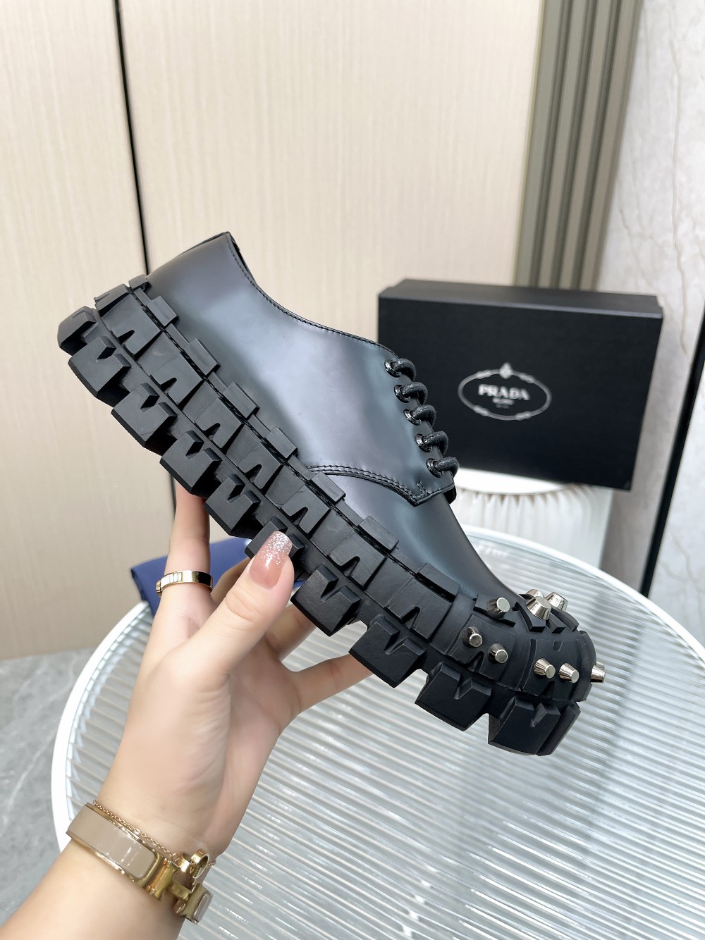 Men P*rada Top Sneaker ๏ผ ๏ผ