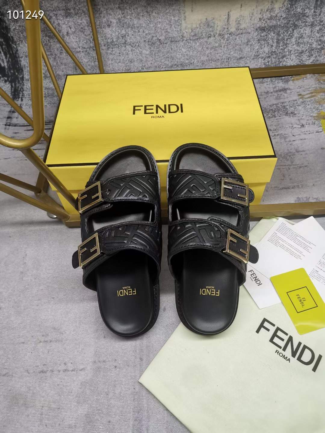 Women Men F*endi Top Sandals ๏ผ ๏ผ