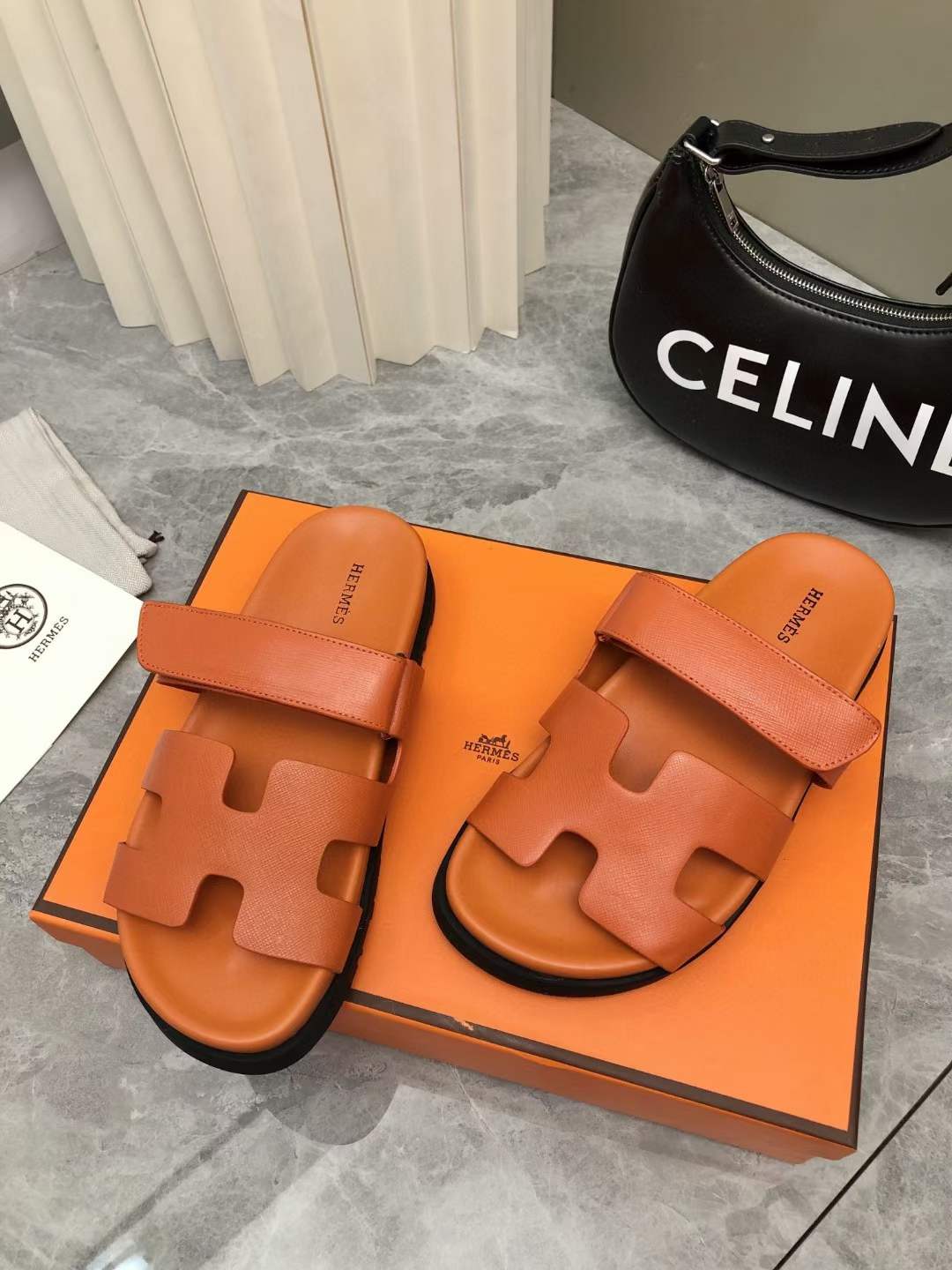 Men Women H*ermes Top Sandals