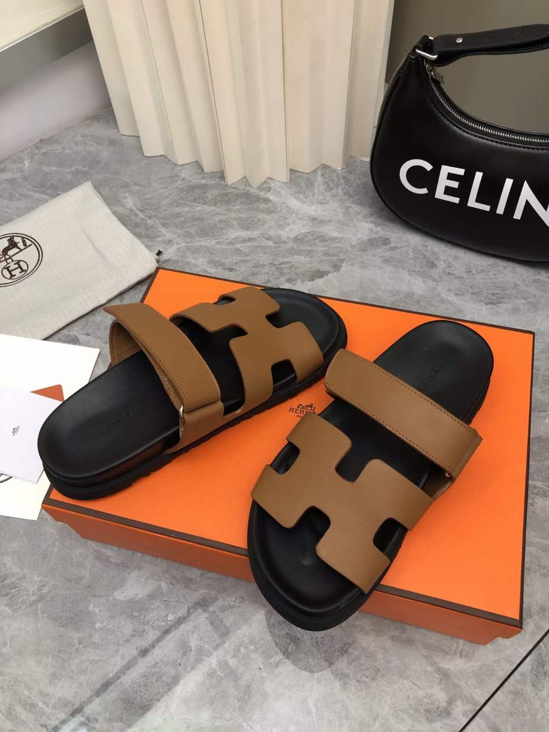 Men Women H*ermes Top Sandals