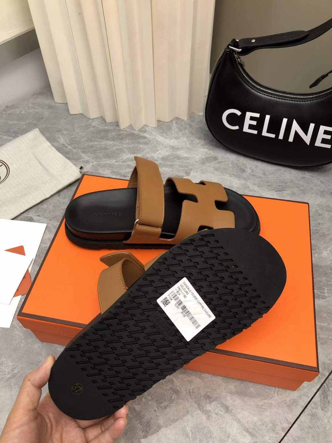 Men Women H*ermes Top Sandals