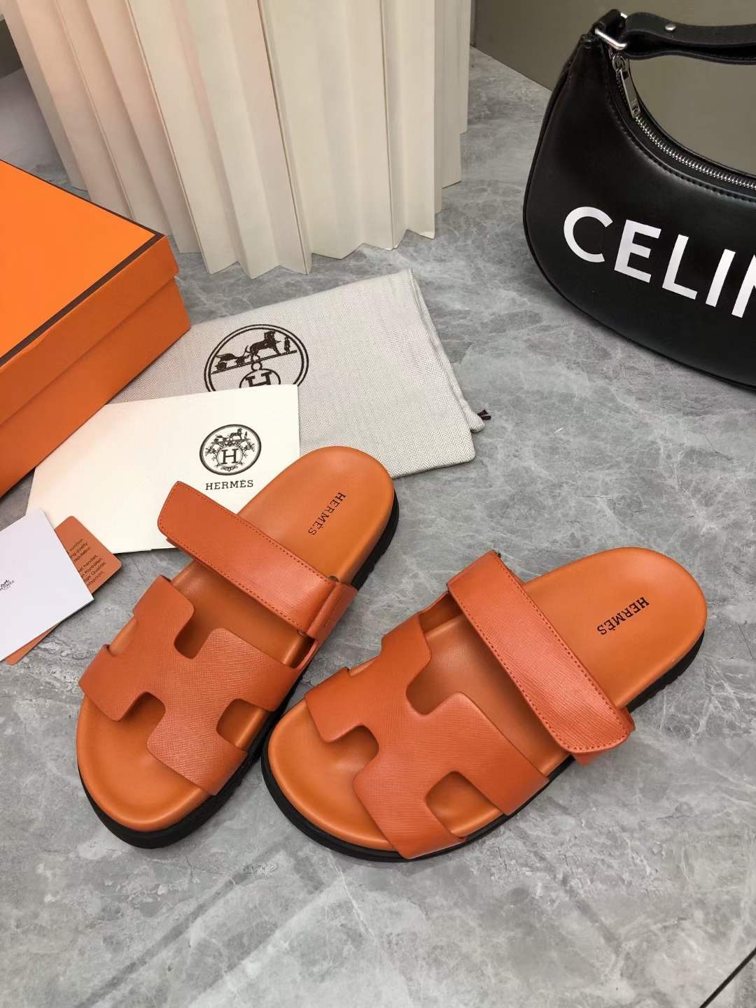 Men Women H*ermes Top Sandals