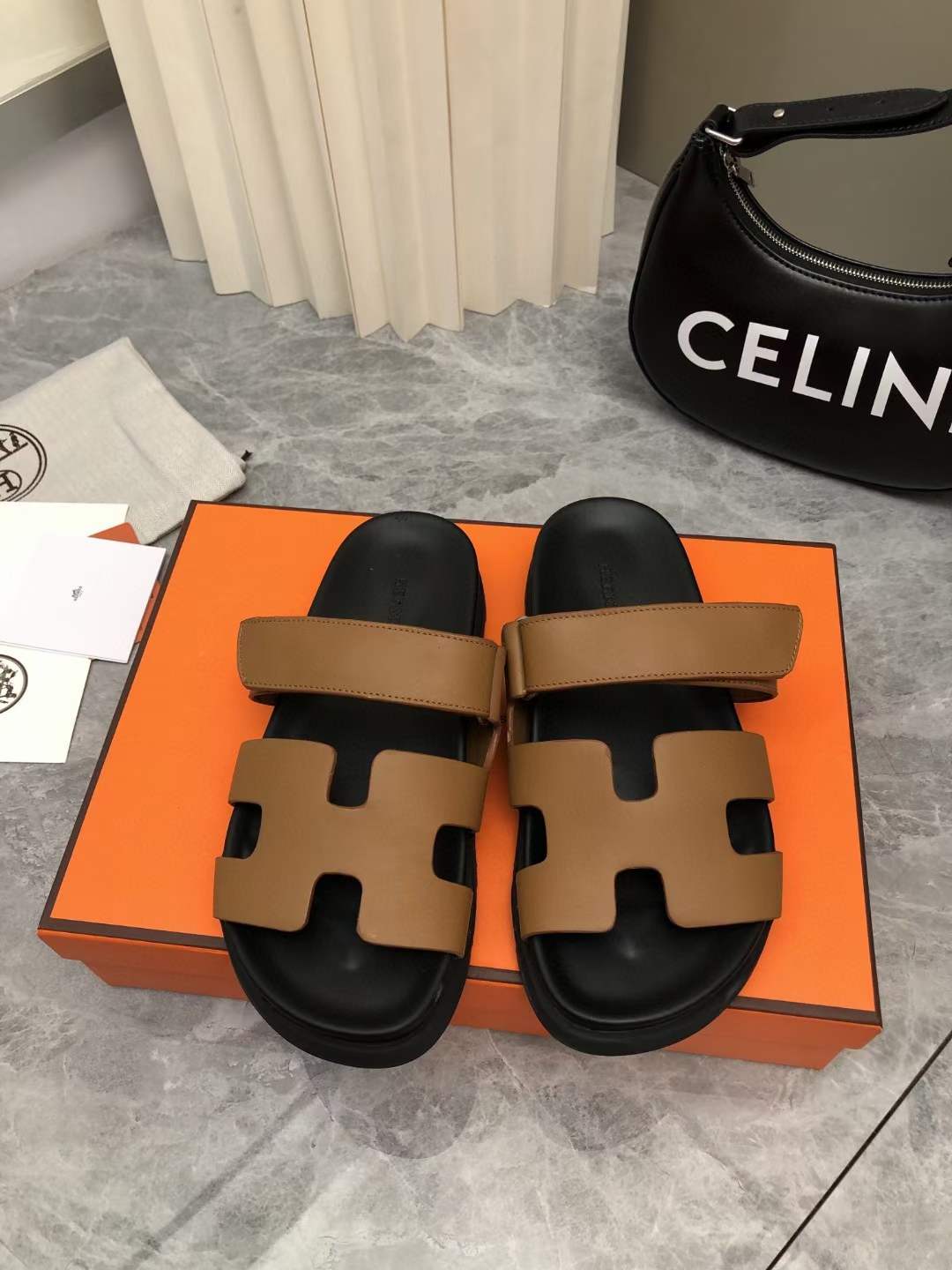 Men Women H*ermes Top Sandals