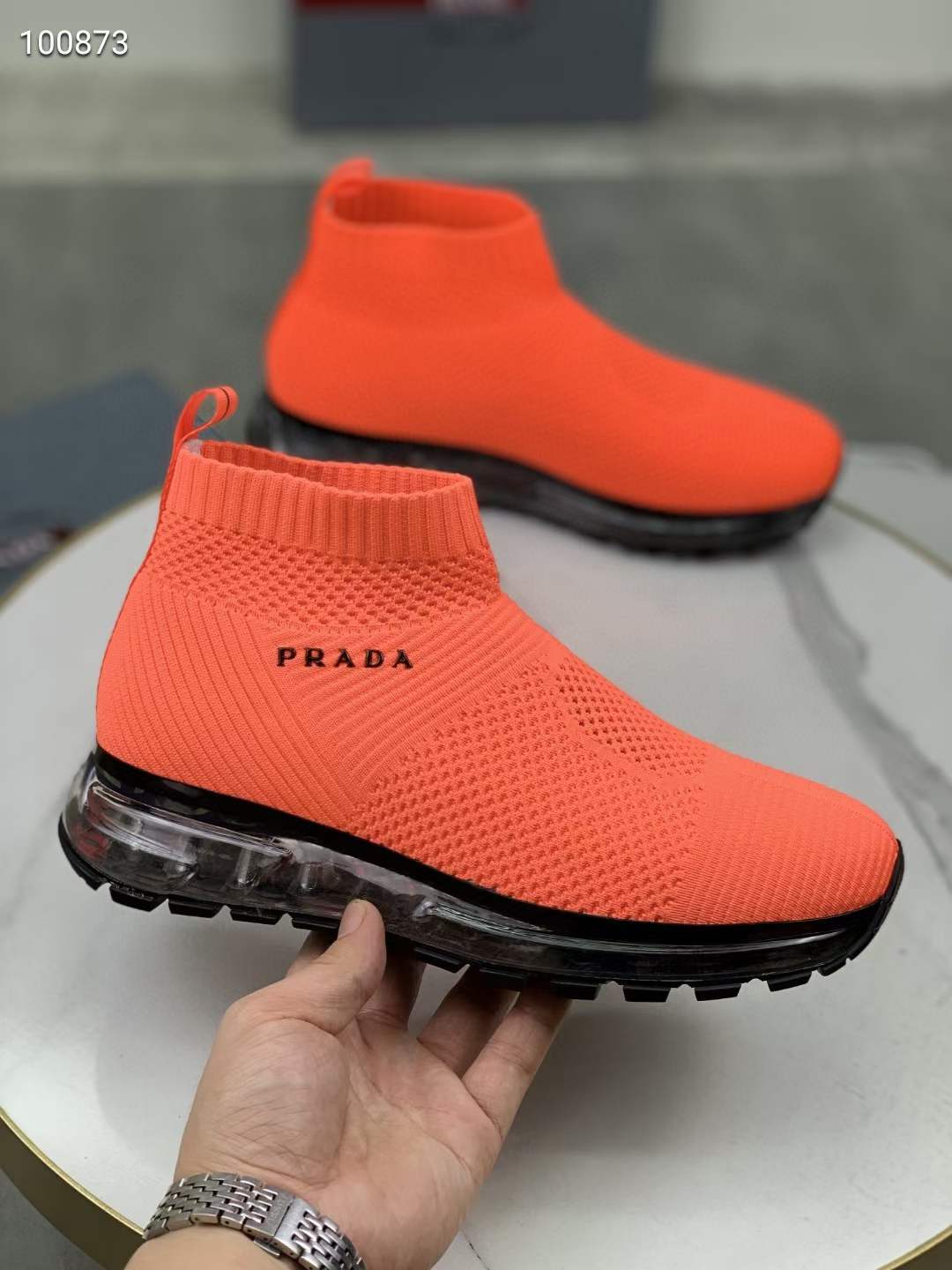 Men P*rada Top Sneakers