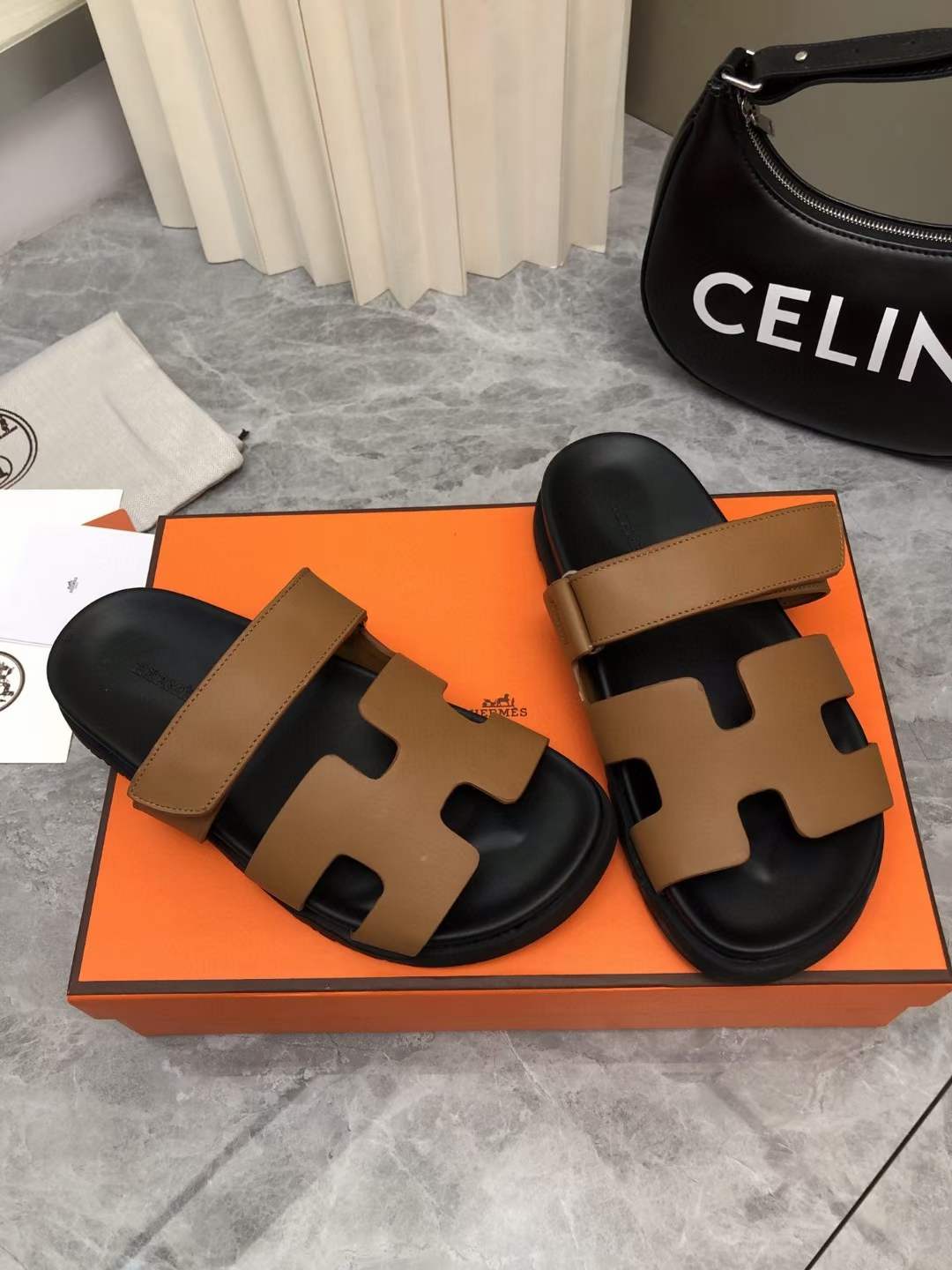 Men Women H*ermes Top Sandals