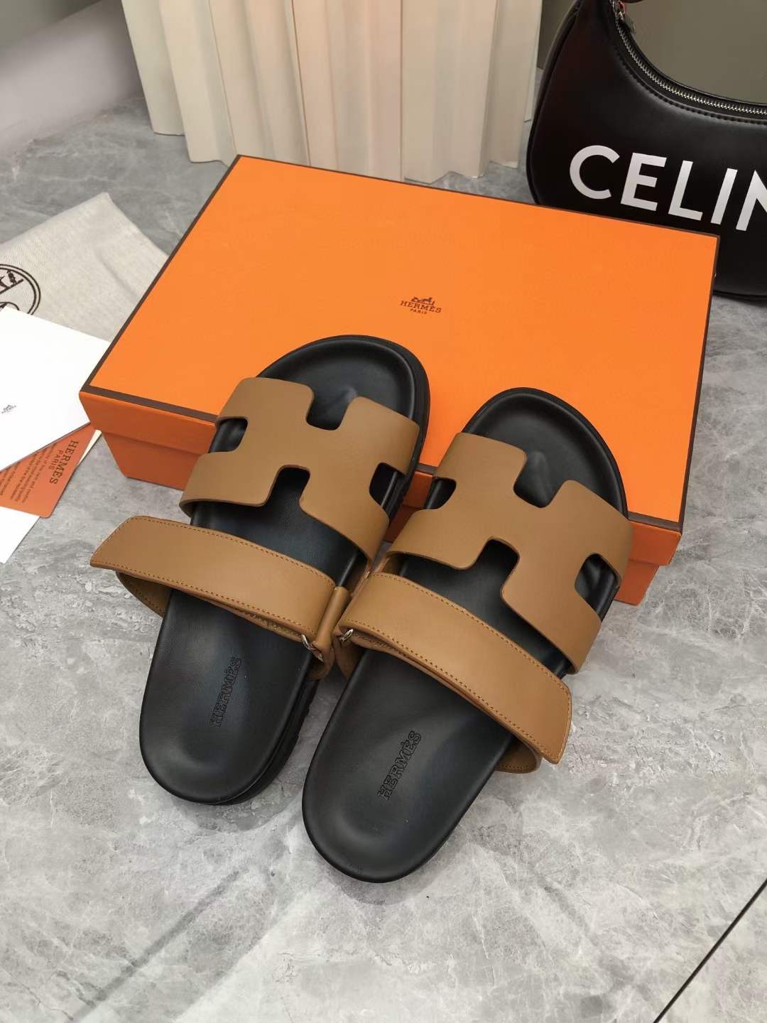 Men Women H*ermes Top Sandals