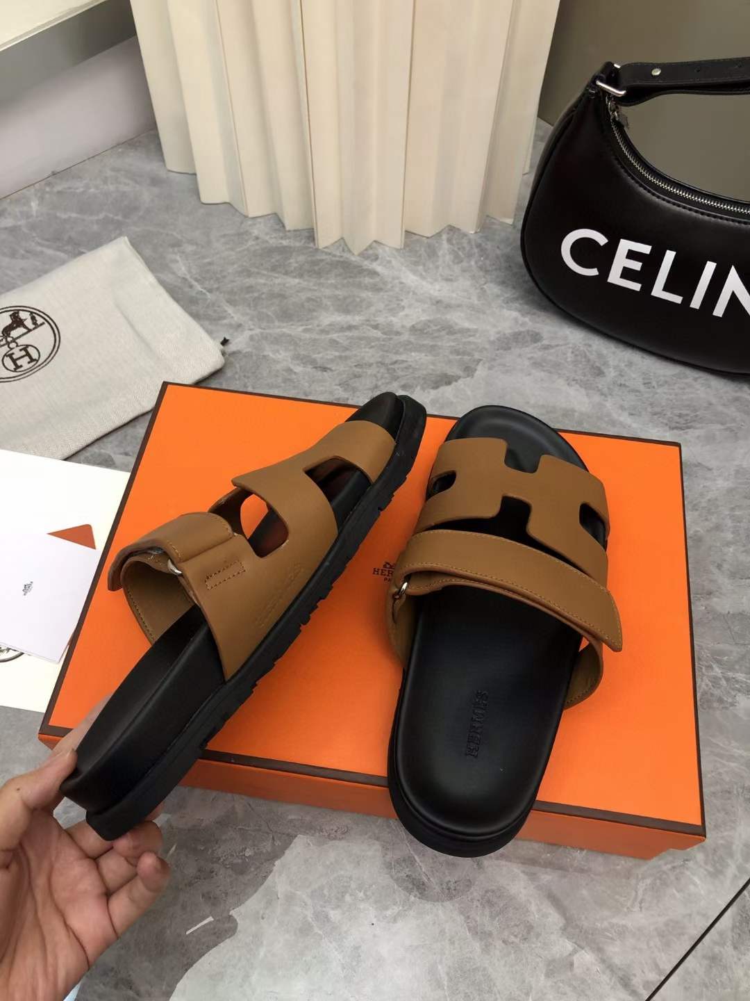 Men Women H*ermes Top Sandals