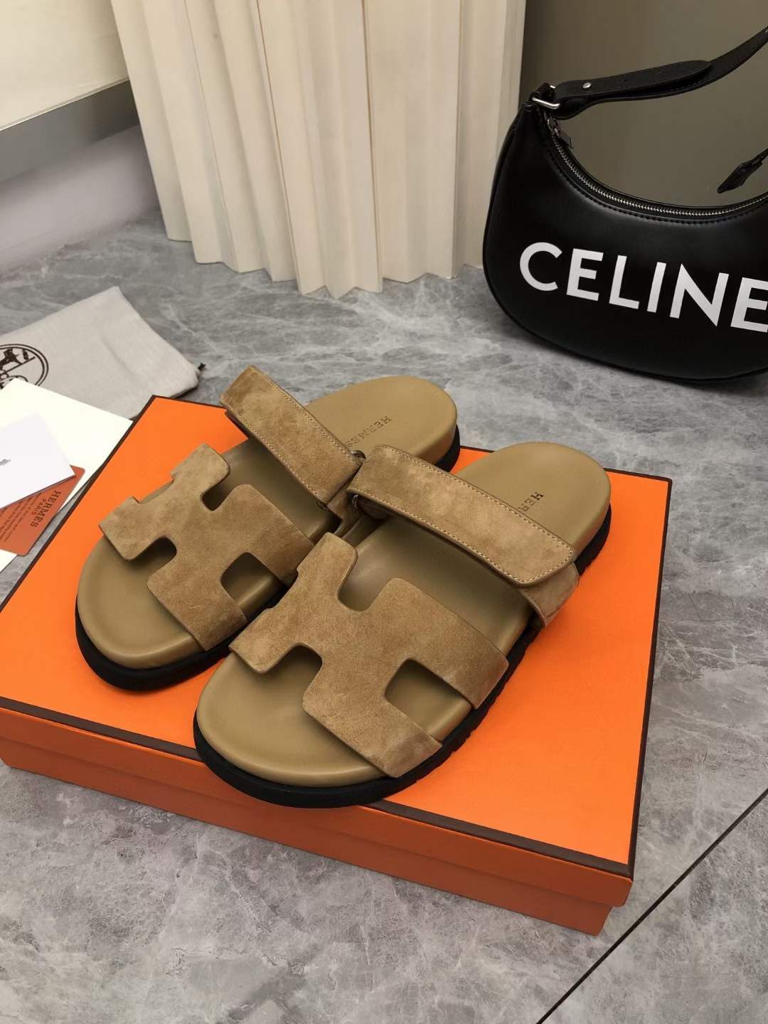 Men Women H*ermes Top Sandals