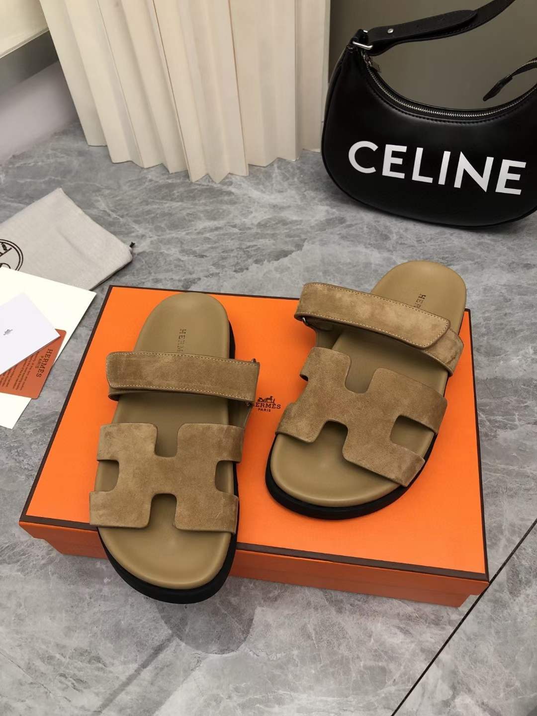 Men Women H*ermes Top Sandals