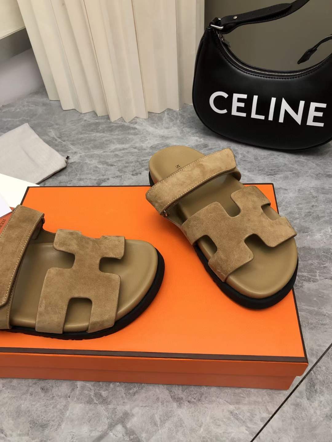 Men Women H*ermes Top Sandals